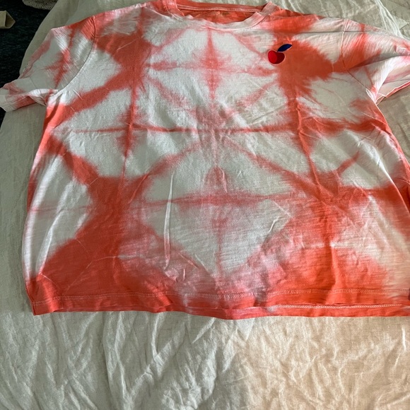 kate spade Tops - Kate Spade Orange Tie-Dye Short Sleeve Tee